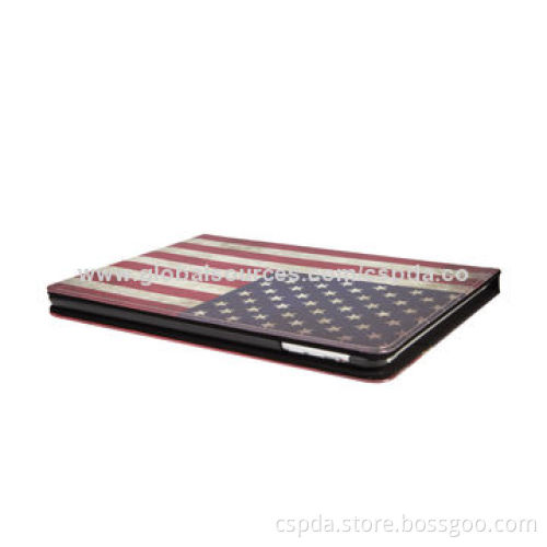 PU book style fashionable stand case cover for iPad air